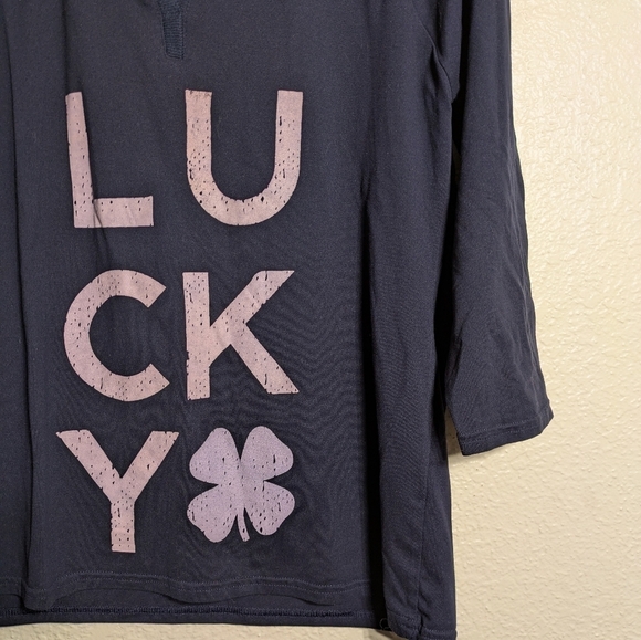 Lucky Brand Women's Navy Top Size S/P Pre-owned - Picture 3 of 8